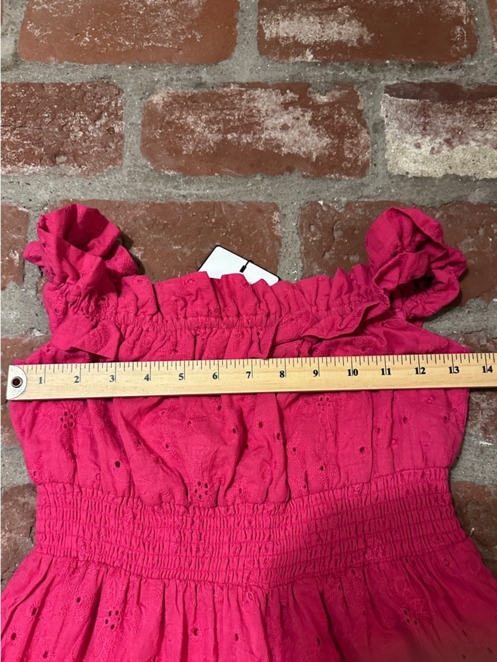 NWT Laundry By Shelli Segal Bright Pink Rose Size 4 Off the Shoulder Maxi Dress - Picture 8 of 16